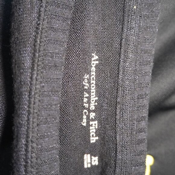 Abercrombie & Fitch Womens Navy Blue Soft A&F Cozy Sweater Puff Sleeve Size XS - Picture 5 of 5